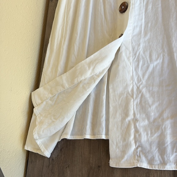 Forever 21 Elegant White Button-Down Dress Size Small - Picture 10 of 13